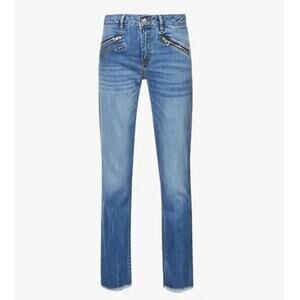 Zadig&Voltaire frayed-hem straight-leg jeans size 29